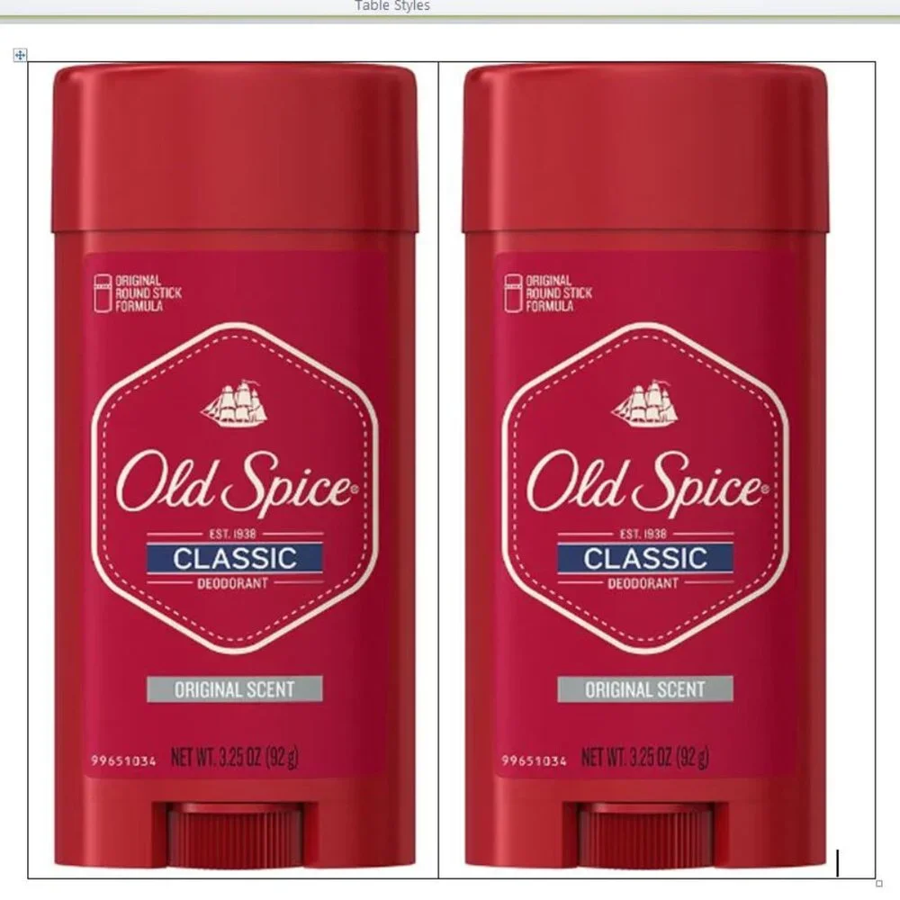 Old Spice Classic Original Scent Deodorant Stick for Men 3.5 Oz / Each : 2 Pack